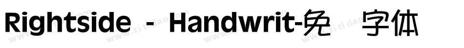 Rightside - Handwrit字体转换